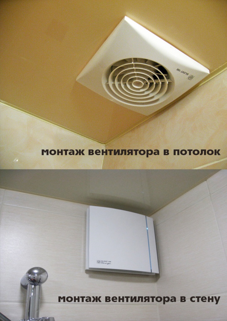 Монтаж вентилятора Монтаж вентилятора