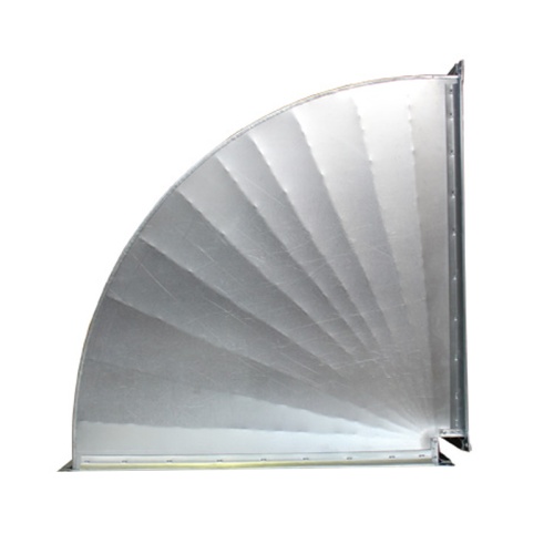 Отвод 90º прямоугольный (оц. сталь) (500х500 мм)