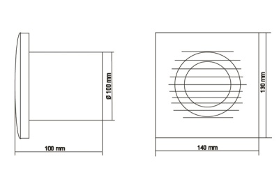 Вытяжной вентилятор Europlast Т100I inox