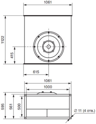 Вентилятор канальный ВКП-100-50-6D