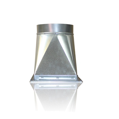 Переход c прямоугольного на круглое сечение (оц. сталь) 600х300-d315