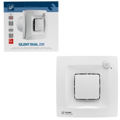 Вентилятор с обратным клапаном Soler Palau SILENT DUAL 200