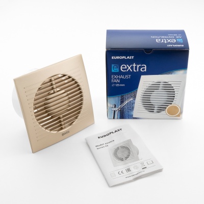 Вытяжной вентилятор Europlast EE125G золото