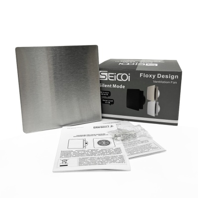 Накладной вентилятор Seicoi Floxy Design 100 Steel SMAD04-01S
