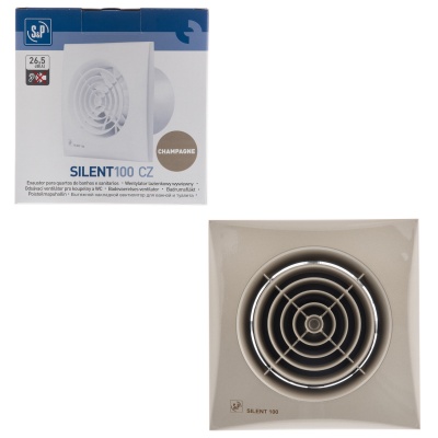 Вытяжной вентилятор Soler Palau SILENT-100 CZ CHAMPAGNE Вытяжной вентилятор Soler Palau SILENT-100 CZ CHAMPAGNE