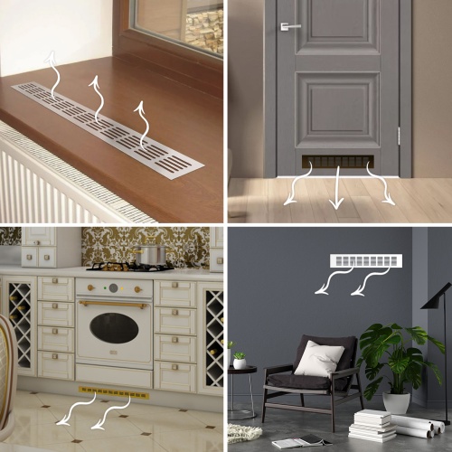 Вентиляционная решетка Благовест бронза (300x60 мм)