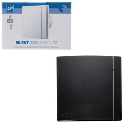 Накладной вентилятор Soler Palau SILENT-200 CZ BLACK DESIGN 4C