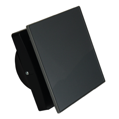 Накладной вентилятор серого цвета Seicoi Floxy Design 100 Grey Glass SMAD04-01G