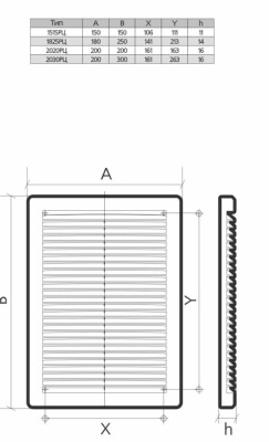 Вентиляционная решетка наклонная с сеткой, с рамкой ЭРА 2020РЦ