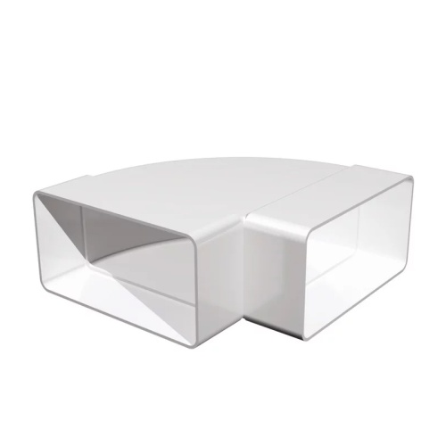 Отвод 90º прямоугольный (пластиковый) ЭРА 620КГП (204х60 мм)