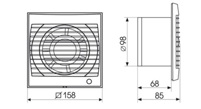 Накладной вентилятор Soler Palau Future-100  Накладной вентилятор Soler Palau Future-100