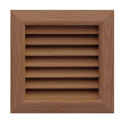 Деревянная вентиляционная решетка, тик 112x112