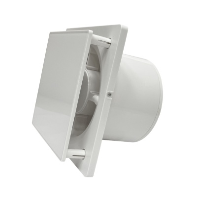 Вентилятор с обратным клапаном Seicoi SKGP06-01 White glass