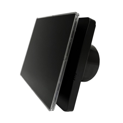 Вентилятор с обратным клапаном Seicoi SNAD04-01 Black glass