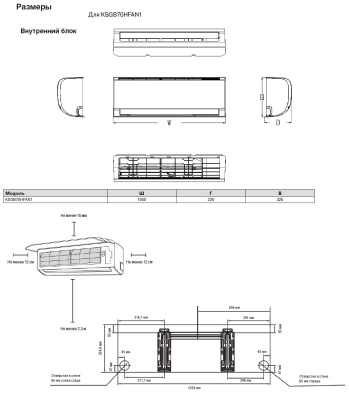 Сплит-система Kentatsu KSGB70HFAN1 / KSRB70HFAN1