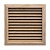 Деревянная вентиляционная решетка, дуб 172x172