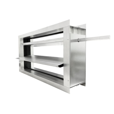 Дроссель-клапан прямоугольный под электропривод (оц. сталь) 1000х500