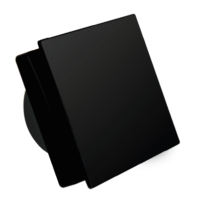 Накладной вентилятор Seicoi Floxy Design 100 Matt Black glass (SMAD04-01G)